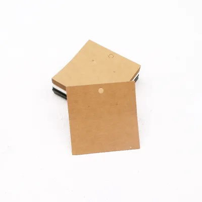 Wholesale 100pcs/Set Black White Brown Three-Color Earrings Necklaces Paper Jewelry Cards