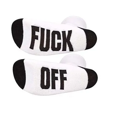 Unisex Casual English Alphabet Color-Blocked Stripe Cotton Socks