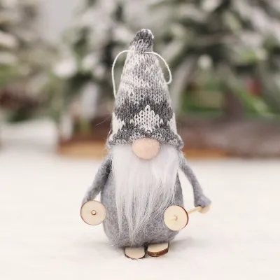 Wholesale Christmas Decoration Creative Cartoon Santa Claus Pendant Christmas Tree Ornaments