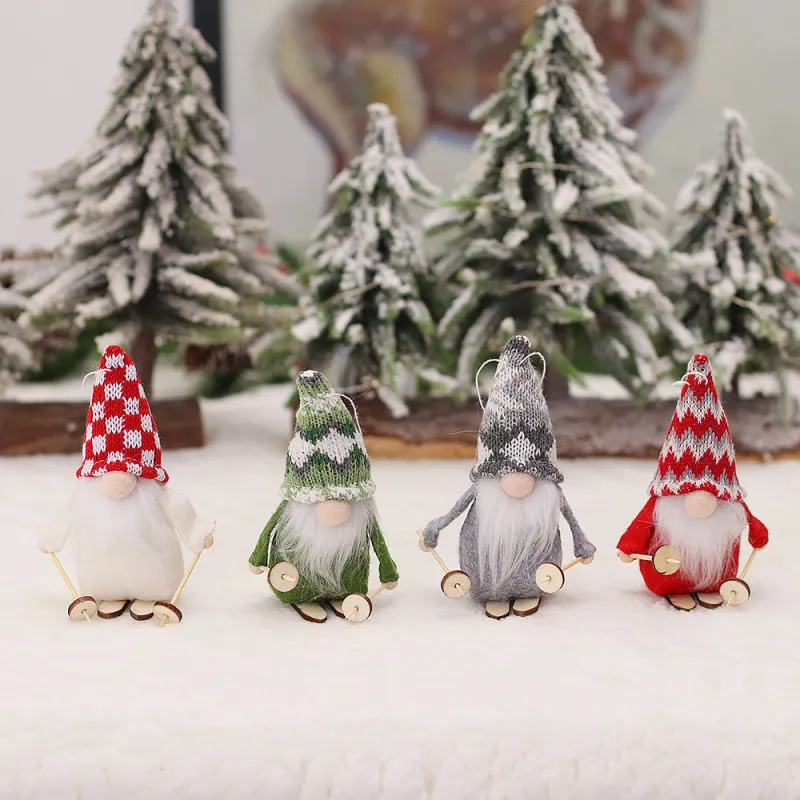 Wholesale Christmas Decoration Creative Cartoon Santa Claus Pendant Christmas Tree Ornaments