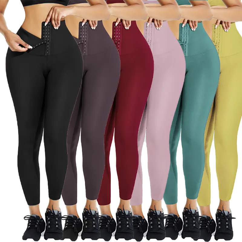 Women Athleisure High Waist Body Shaper Stretch Leggings