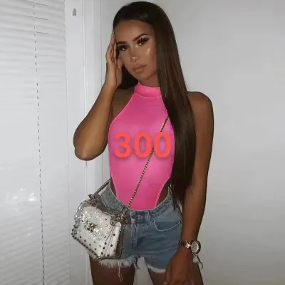 Summer Women Slim Sleeveless Bodysuit Sweet Polyester Solid
