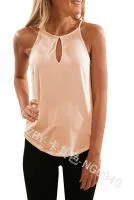 Women Casual Solid Color Round Neck Tank Top