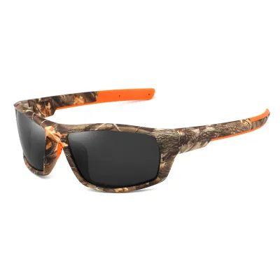 Men Outdoor Sports UV Camouflage Oval Frame Sunglasses