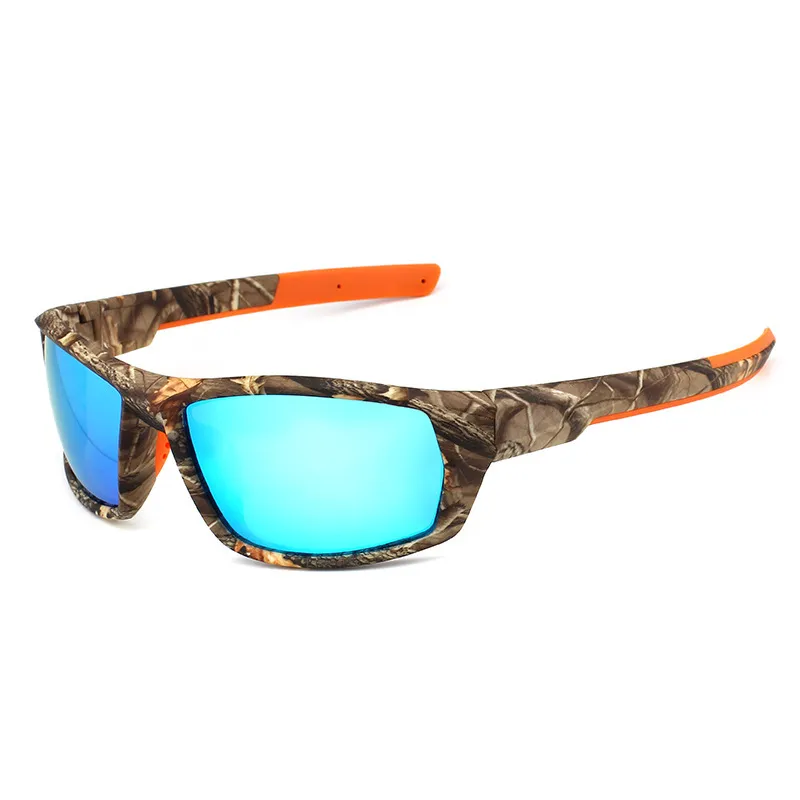 Men Outdoor Sports UV Camouflage Oval Frame Sunglasses