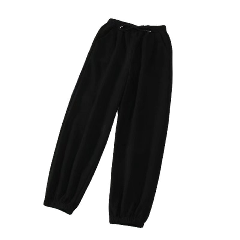 Wholesale Wholesale Women Casual Solid Color Lace Up Jogger