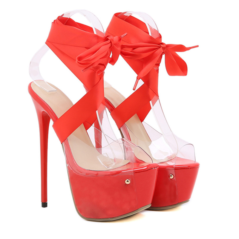 Fashion peep toe bandage pumps online