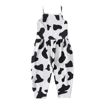 Children Kids Toddler Girls Cotton Suspenders Jumpsuit Sleeveless Pullover