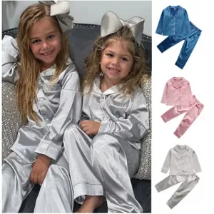 Children Kids Toddler Girls Boys Long Sleeve Pajamas 2-Piece Set