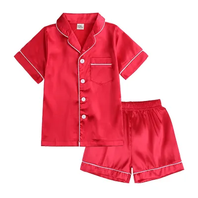 Children Kids Toddler Girls Boys Long Sleeve Pajamas 2-Piece Set