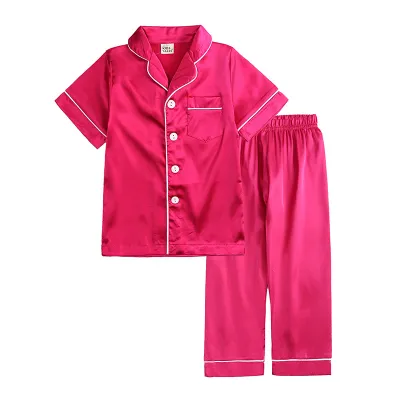 Children Kids Toddler Girls Boys Long Sleeve Pajamas 2-Piece Set