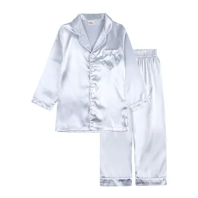 Children Kids Toddler Girls Boys Long Sleeve Pajamas 2-Piece Set