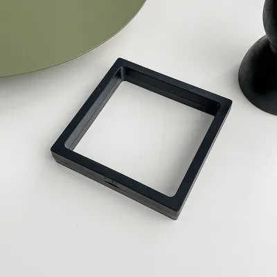 Transparent PVC Geometric Film Box Earrings Jewelry Storage Box with Art Style