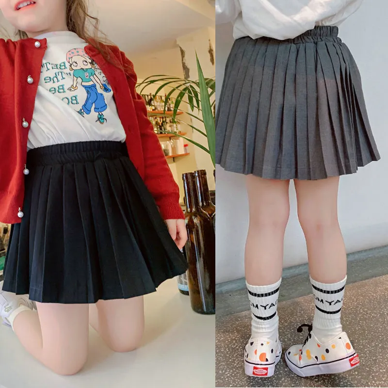 Toddler Girls Casual Solid Color Princess Skirt 65% Cotton