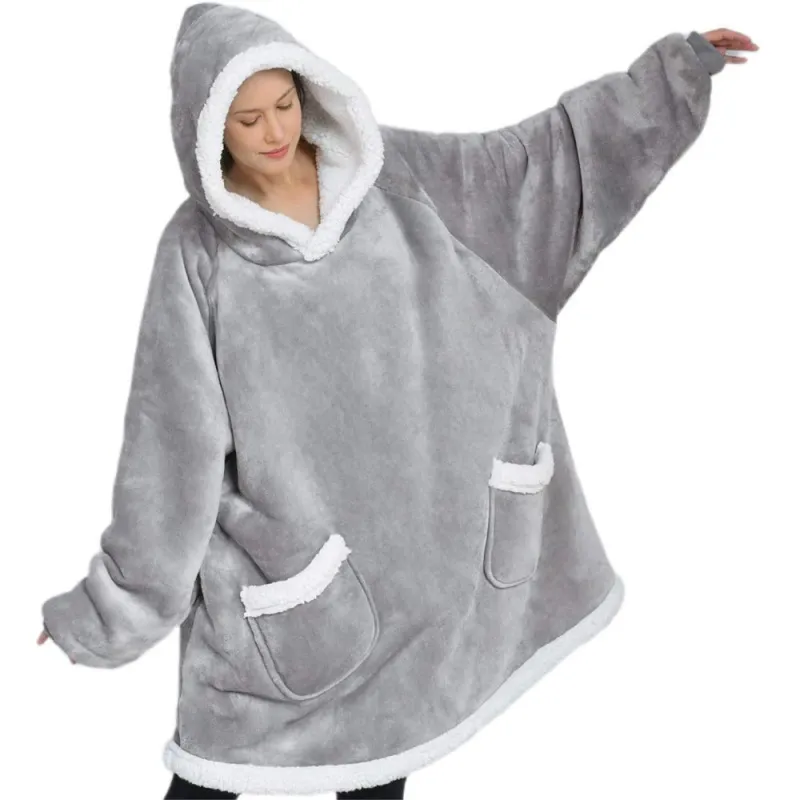 Cozy Pullover Pajamas Women Warm Plush Blanket Loungewear