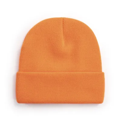 Women Casual Solid Color Dome Wool Warm Hat