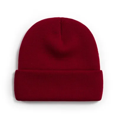 Women Casual Solid Color Dome Wool Warm Hat