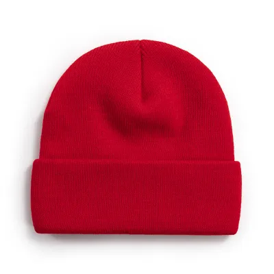 Women Casual Solid Color Dome Wool Warm Hat