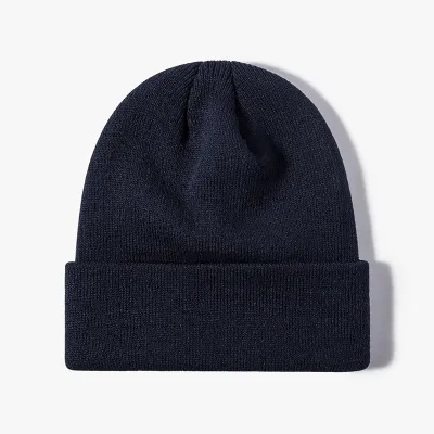 Women Casual Solid Color Dome Wool Warm Hat