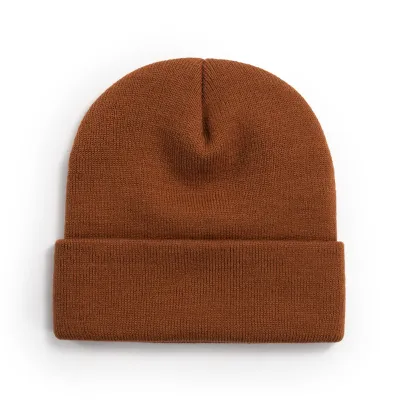 Women Casual Solid Color Dome Wool Warm Hat