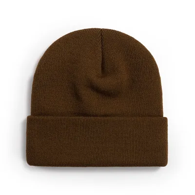 Women Casual Solid Color Dome Wool Warm Hat