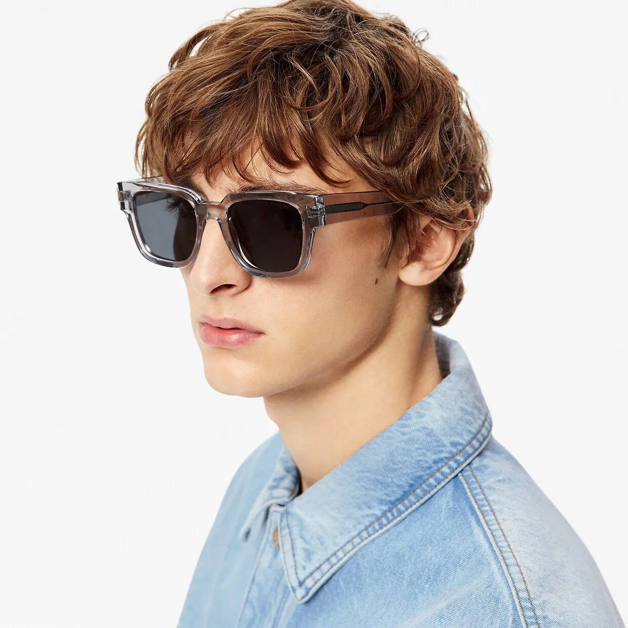 Fashion Simple Resin Lens UV Blocking Square Sunglasses