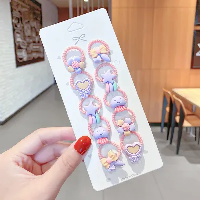 Children Kids Toddlers Girls Cartoon Hair Rope Hair Accessories