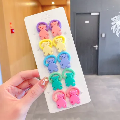 Children Kids Toddlers Girls Cartoon Hair Rope Hair Accessories