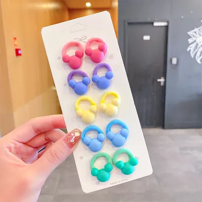 Children Kids Toddlers Girls Cartoon Hair Rope Hair Accessories