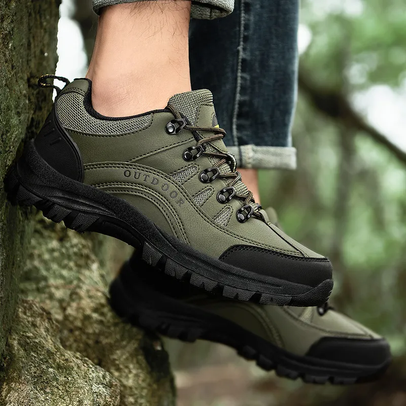 Men's Fashion Thick Sole Leather Sneakers Size 6-13 Lace Up Low Top