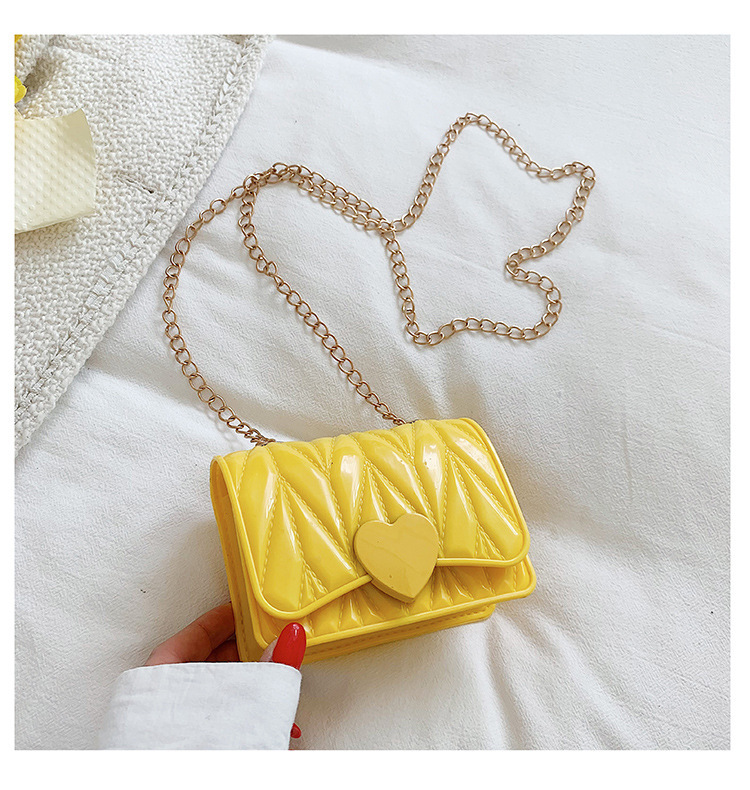 Wholesale Kids Silicone Heart Crossbody Bag