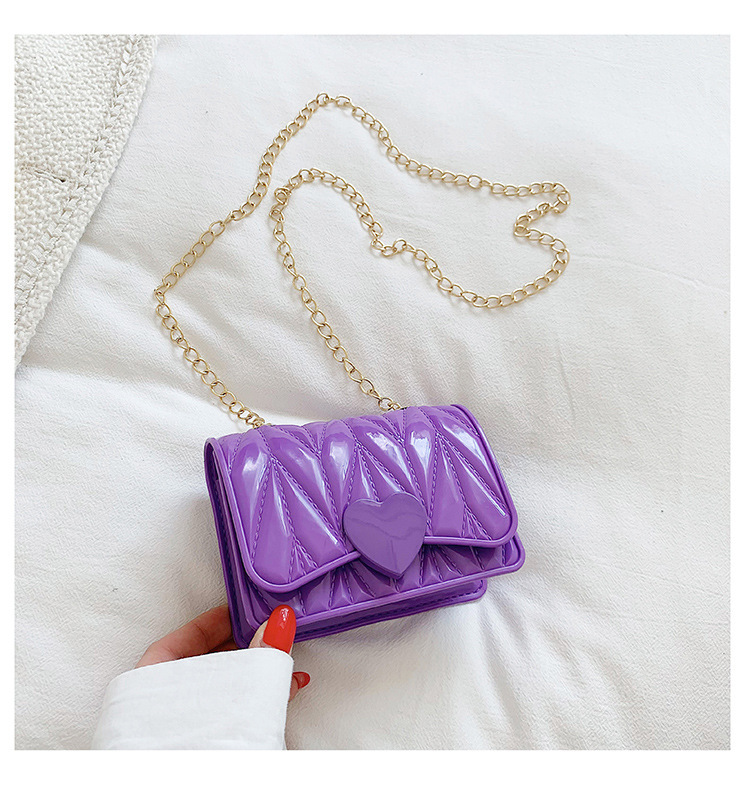 Wholesale Kids Silicone Heart Crossbody Bag