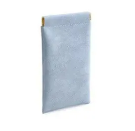 Fashion Solid Color Portable Anti-Pressure Automatic Closing Glasses Case Leather Frame Glasses Storage Bag