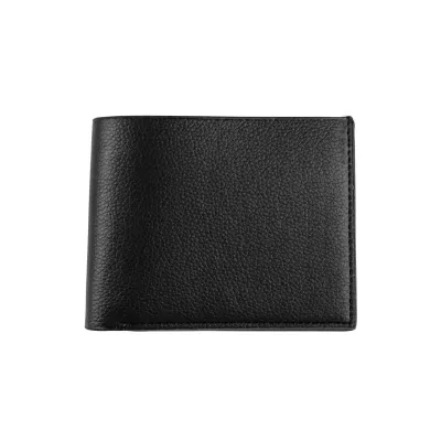 Men Fashion Black Burnt Leather PU Wallet