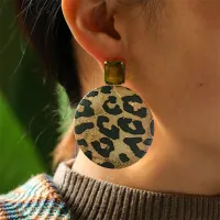 Women'S Fashion Acetate Acetate Leopard Ring Necklace