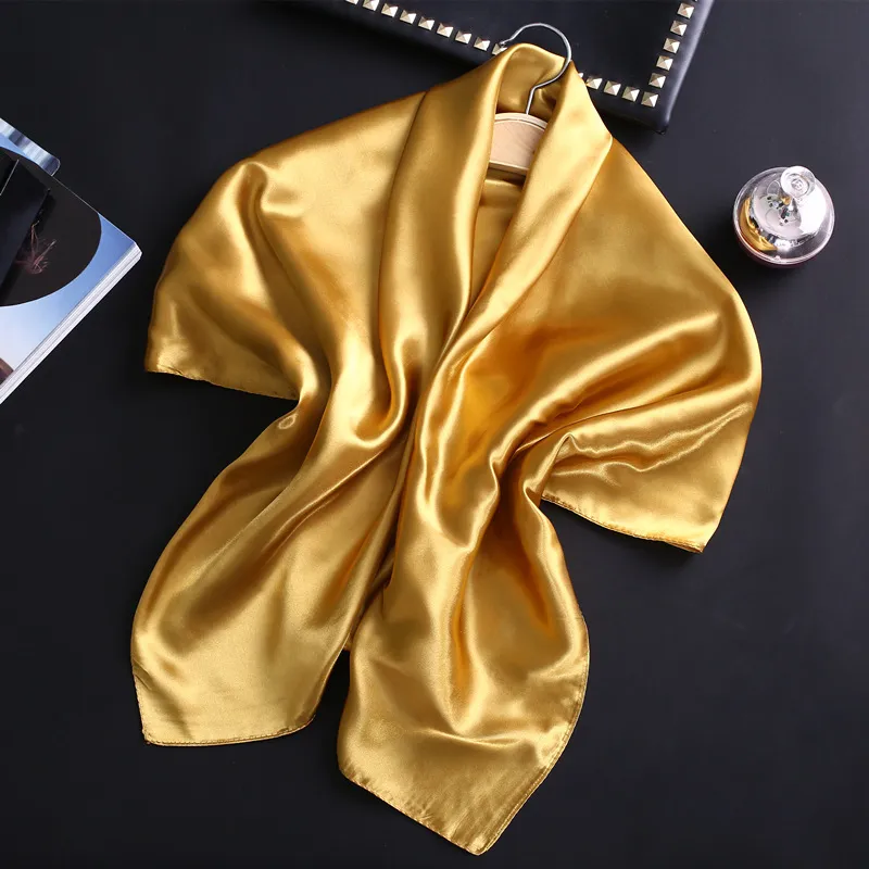 Solid Polyester Satin Scarf SPS1301