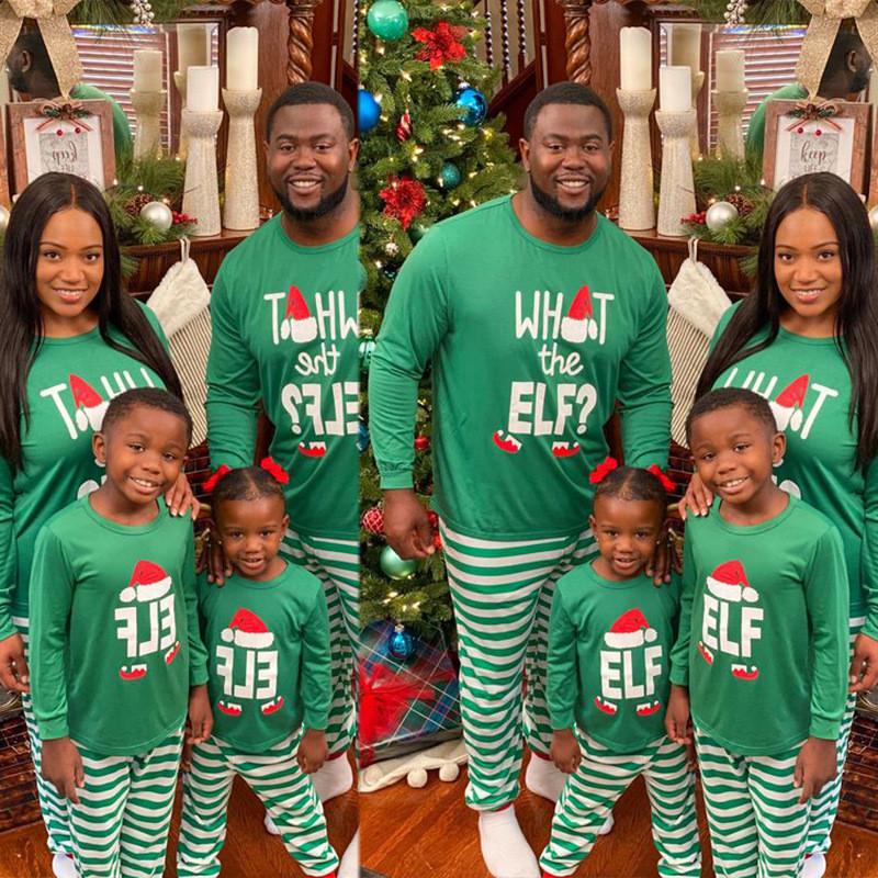 Wholesale Adult-Parent-Child Christmas Collection Printed