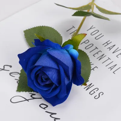 Single Flannel Simulation Rose Flower Home Wedding Hotel Valentine Gift