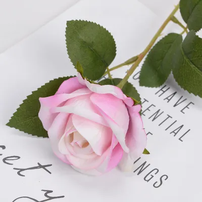 Single Flannel Simulation Rose Flower Home Wedding Hotel Valentine Gift