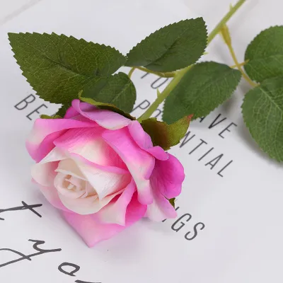 Single Flannel Simulation Rose Flower Home Wedding Hotel Valentine Gift