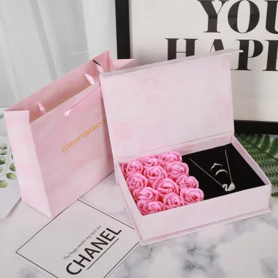 Creative Christmas Valentine'S Day Gift Immortal Rose Gift Box(Without Jewelry)