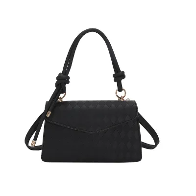 Women Fashion Retro Indentation Diamond Small Square Crossbody Bag
