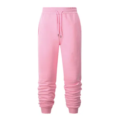 Men Autumn Winter Casual Solid Color Loose Lace Up Sports Pants
