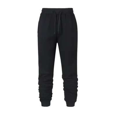 Men Autumn Winter Casual Solid Color Loose Lace Up Sports Pants