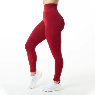 Women Simple Solid Color High Waist Sports Fitness Yoga Pants