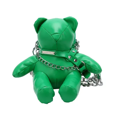 Women's Fashion Cartoon Bear Shaped Shoulder Chain Bag Crossbody Bag