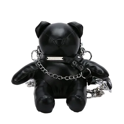 Women's Fashion Cartoon Bear Shaped Shoulder Chain Bag Crossbody Bag