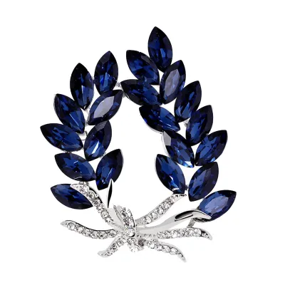 Wholesale Women Fashion Crystal Bauhinia Bouquet Brooch