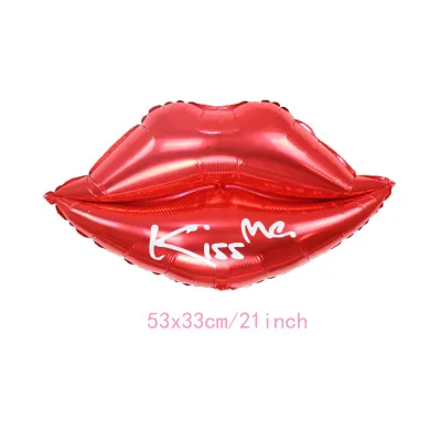 Lips Balloon Wedding Valentine'S Day Proposal Aluminum Film Balloon