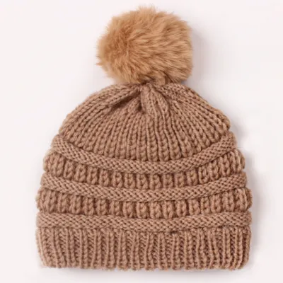 Toddlers Newborn Baby Girls Boys Solid Color Knitted Turban Cap